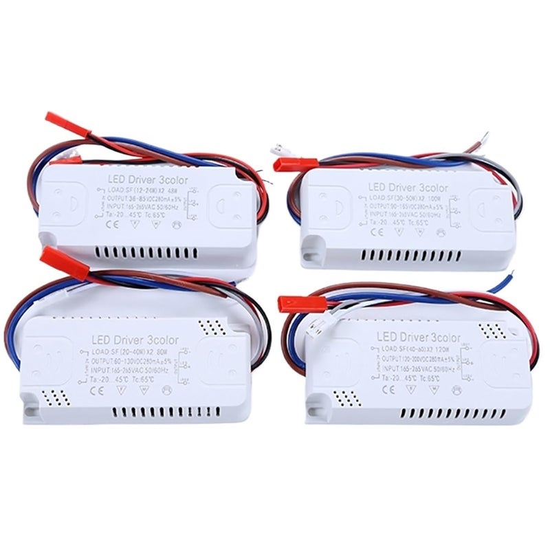 سائق LED 12 24W 20 40W 30 50W 40 60W AC165 265V 220mA لإضاءة الشريط الوحدة 12 24W 2 - Image 1